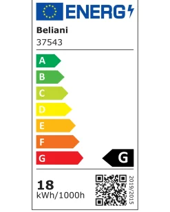 Beliani Lampadario a LED CANDELERO con telecomando Nero