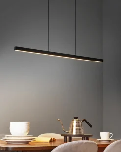 Beliani Lampadario a LED CANDELERO con telecomando Nero
