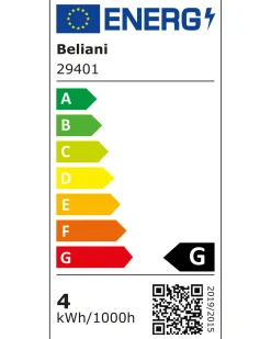 Clearance Beliani Lampadario a LED DAMAS Metallo Nero