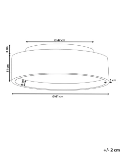 Best Beliani Lampadario a LED DAWEI Metallo chiaro Marrone