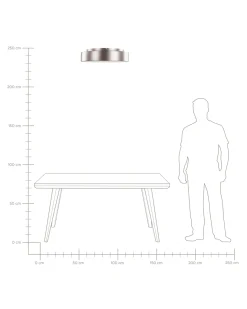 Best Beliani Lampadario a LED DAWEI Metallo chiaro Marrone