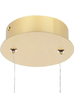 Discount Beliani Lampadario a LED FANE Metallo Oro