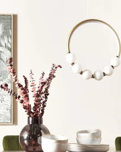 Discount Beliani Lampadario a LED FANE Metallo Oro