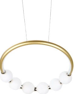 Discount Beliani Lampadario a LED FANE Metallo Oro