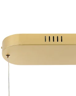 Outlet Beliani Lampadario a LED FEALE Metallo Oro Bianco Oro