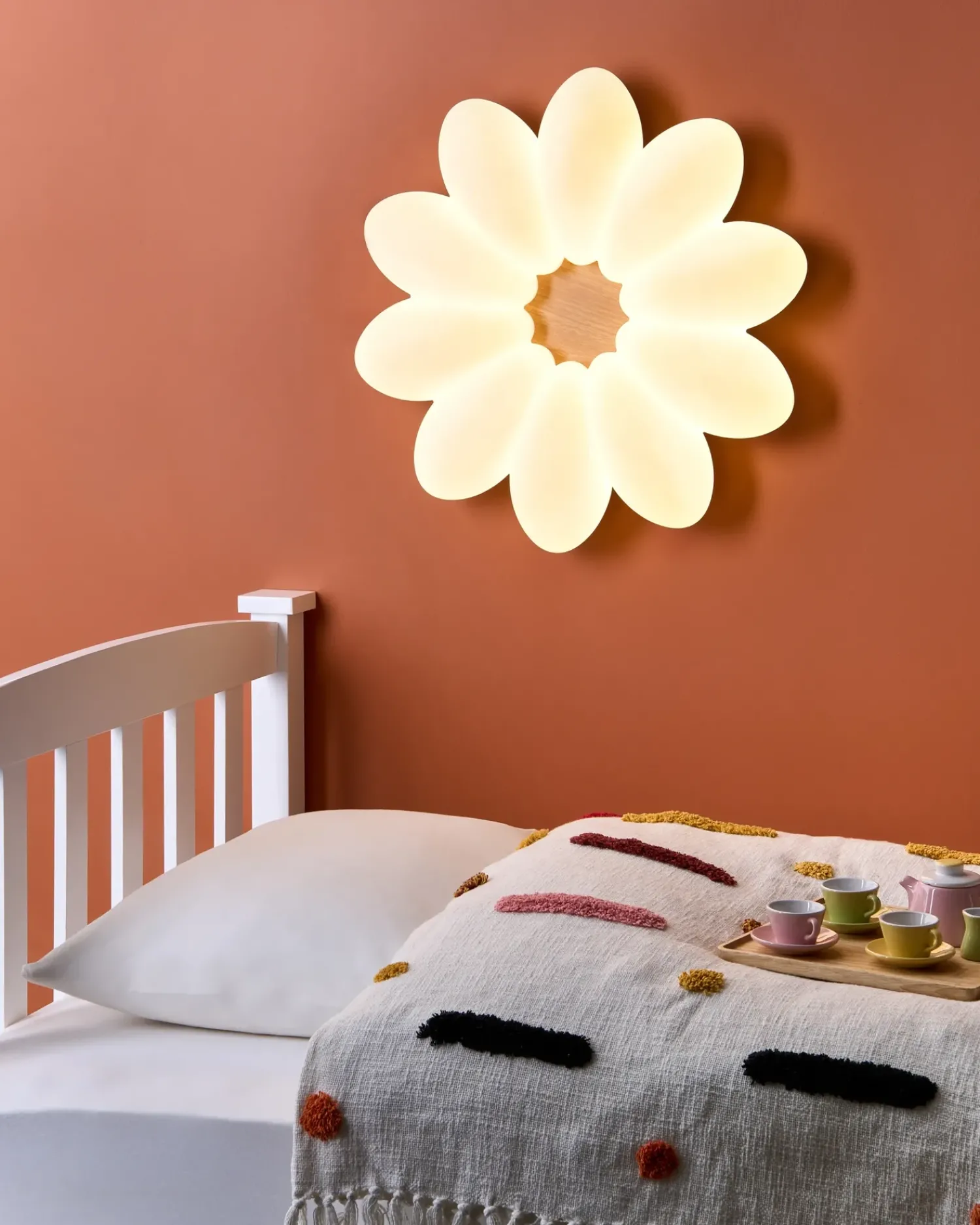 Discount Beliani Lampadario a LED Fiore TINAU Bianco