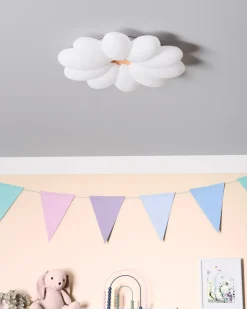 Discount Beliani Lampadario a LED Fiore TINAU Bianco