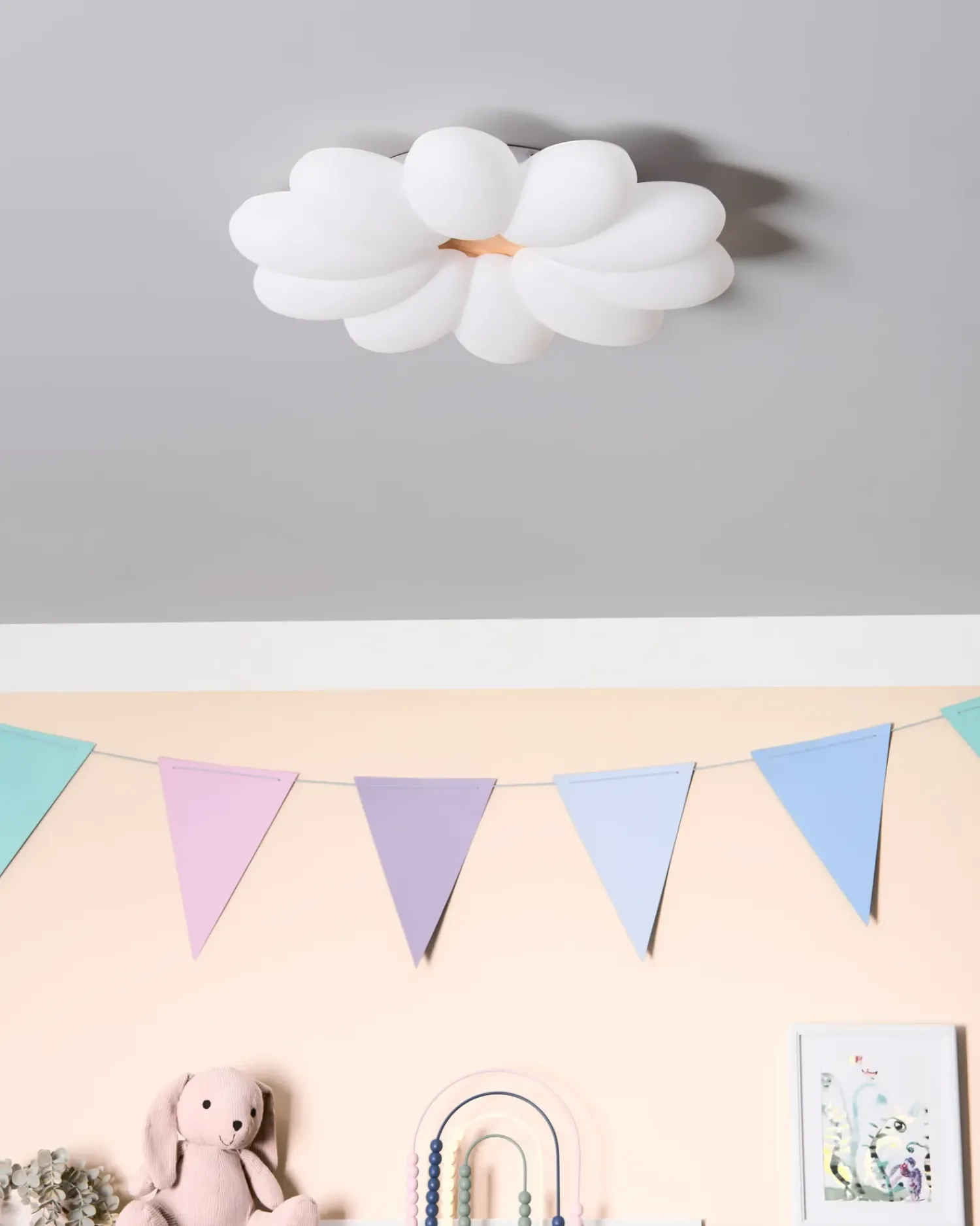 Discount Beliani Lampadario a LED Fiore TINAU Bianco