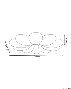Discount Beliani Lampadario a LED Fiore TINAU Bianco