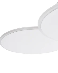 Outlet Beliani Lampadario a LED GABRIK con dimmer Metallo Bianco