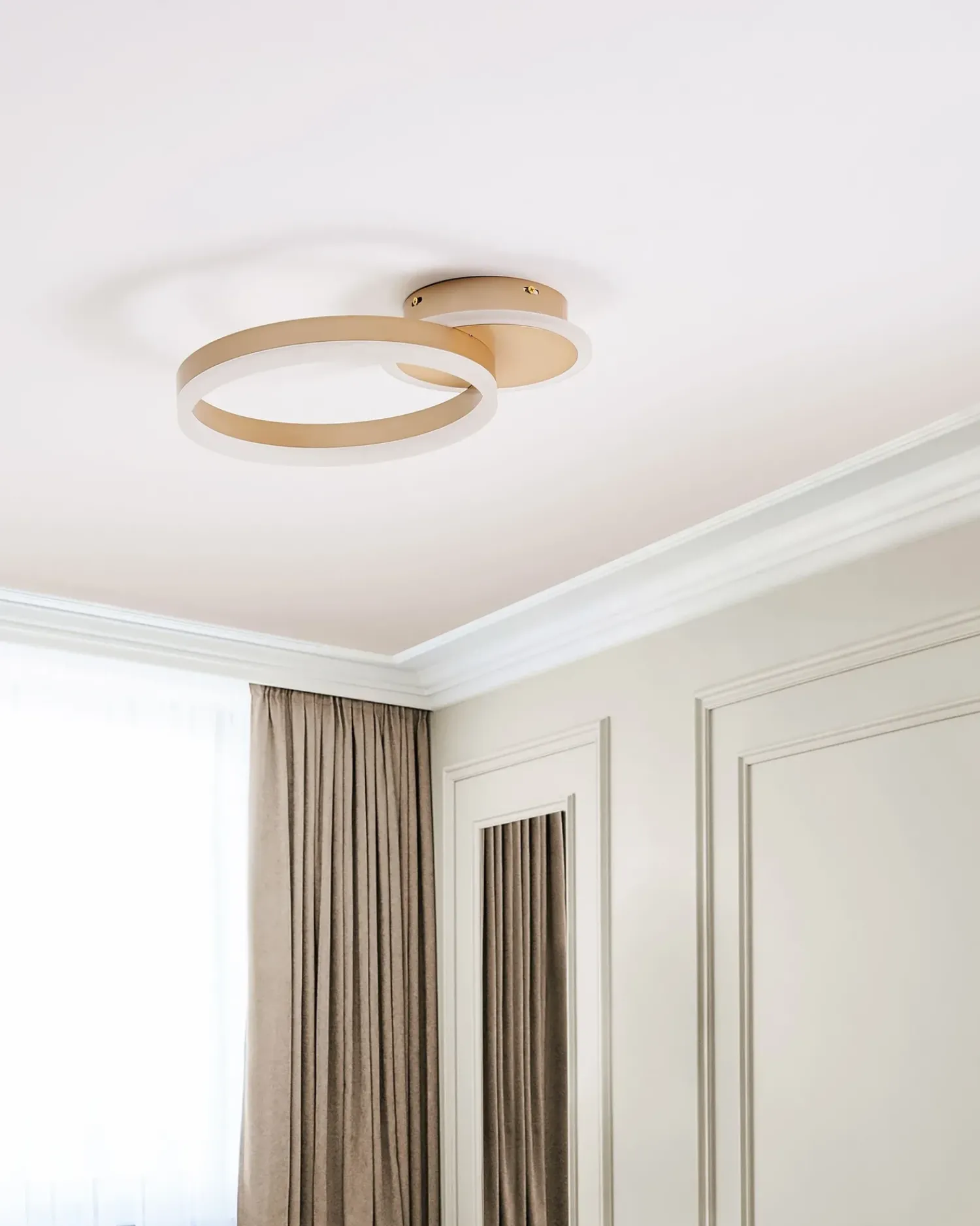 Sale Beliani Lampadario a LED GLYDE Metallo Oro