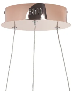 Sale Beliani Lampadario a LED JORDAN Metallo Oro rosa