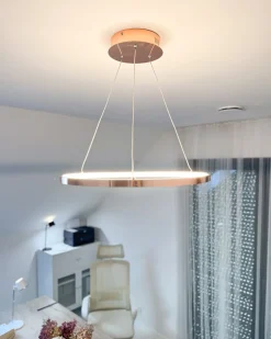 Sale Beliani Lampadario a LED JORDAN Metallo Oro rosa