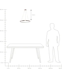 Sale Beliani Lampadario a LED JORDAN Metallo Oro rosa