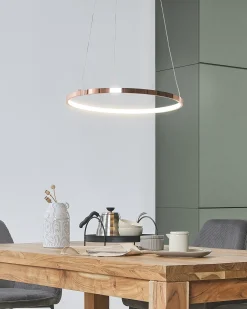 Sale Beliani Lampadario a LED JORDAN Metallo Oro rosa