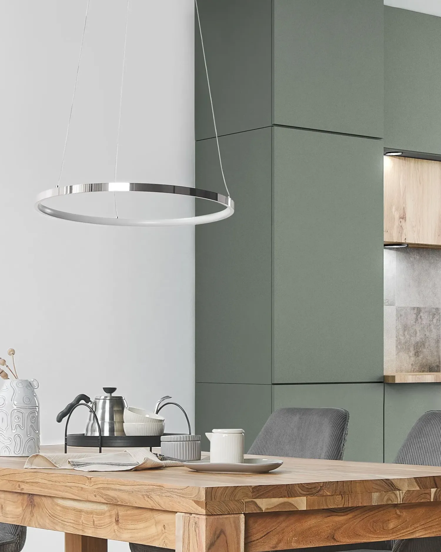 Best Beliani Lampadario a LED JORDAN Metallo Argento