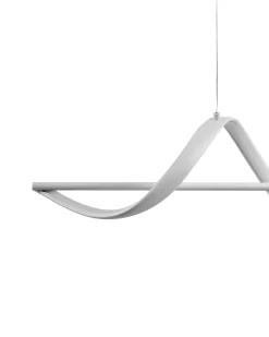 Best Beliani Lampadario a LED KHUTTI con telecomando con dimmer Metallo Bianco