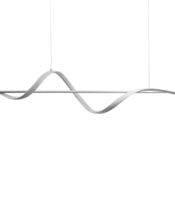 Best Beliani Lampadario a LED KHUTTI con telecomando con dimmer Metallo Bianco