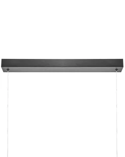 Outlet Beliani Lampadario a LED KHUTTI con telecomando con dimmer Metallo Nero