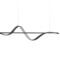 Outlet Beliani Lampadario a LED KHUTTI con telecomando con dimmer Metallo Nero