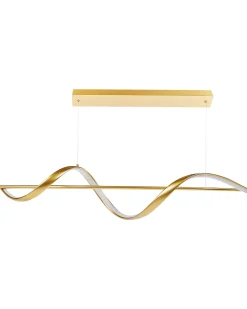 Hot Beliani Lampadario a LED KHUTTI Metallo Oro