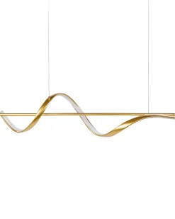 Hot Beliani Lampadario a LED KHUTTI Metallo Oro