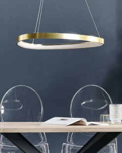 Hot Beliani Lampadario a LED KRABURI Metallo Oro