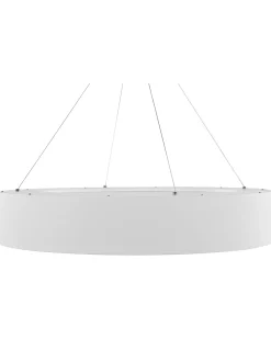 New Beliani Lampadario a LED LENYA Metallo Bianco