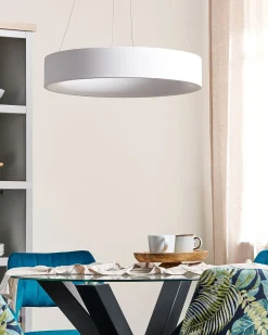 New Beliani Lampadario a LED LENYA Metallo Bianco