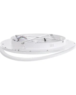 New Beliani Lampadario a LED LEYLAN con telecomando con dimmer Bianco