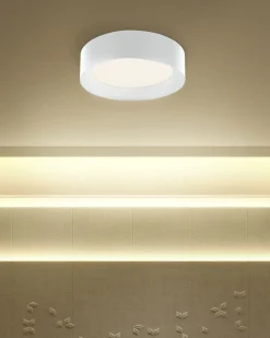 New Beliani Lampadario a LED LOEI Metallo Bianco