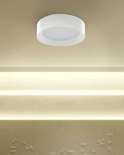 New Beliani Lampadario a LED LOEI Metallo Bianco