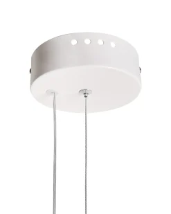 Beliani Lampadario a LED LOIRE Metallo Bianco