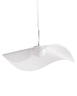 Beliani Lampadario a LED LOIRE Metallo Bianco