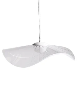 Beliani Lampadario a LED LOIRE Metallo Bianco