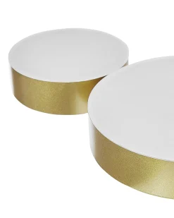 New Beliani Lampadario a LED LUGA Metallo Oro