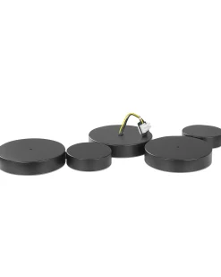 New Beliani Lampadario a LED LUGA Metallo Nero