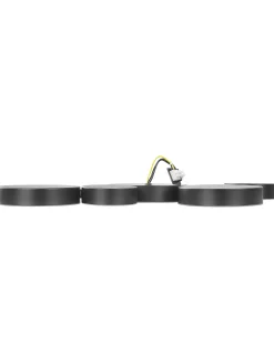 New Beliani Lampadario a LED LUGA Metallo Nero
