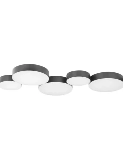 New Beliani Lampadario a LED LUGA Metallo Nero