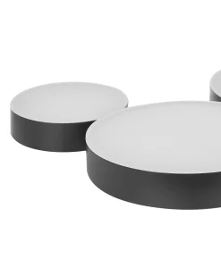 New Beliani Lampadario a LED LUGA Metallo Nero