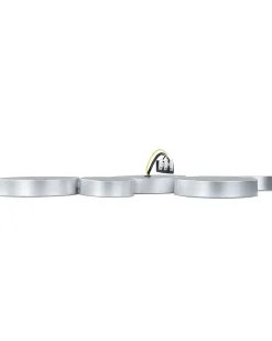 Online Beliani Lampadario a LED LUGA Metallo Argento