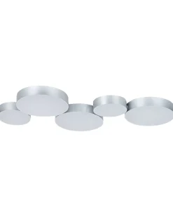 Online Beliani Lampadario a LED LUGA Metallo Argento