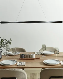 Clearance Beliani Lampadario a LED MAHOI Metallo Nero