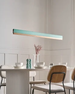 Best Beliani Lampadario a LED MARA Metallo Verde menta Marrone Verde