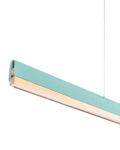Best Beliani Lampadario a LED MARA Metallo Verde menta Marrone Verde