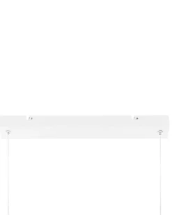 New Beliani Lampadario a LED MARA Metallo Bianco Bianco Marrone