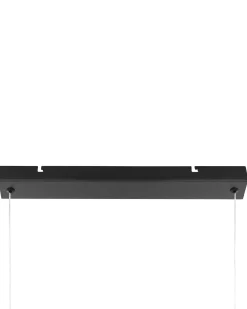 Outlet Beliani Lampadario a LED MARA Metallo Nero Marrone Nero
