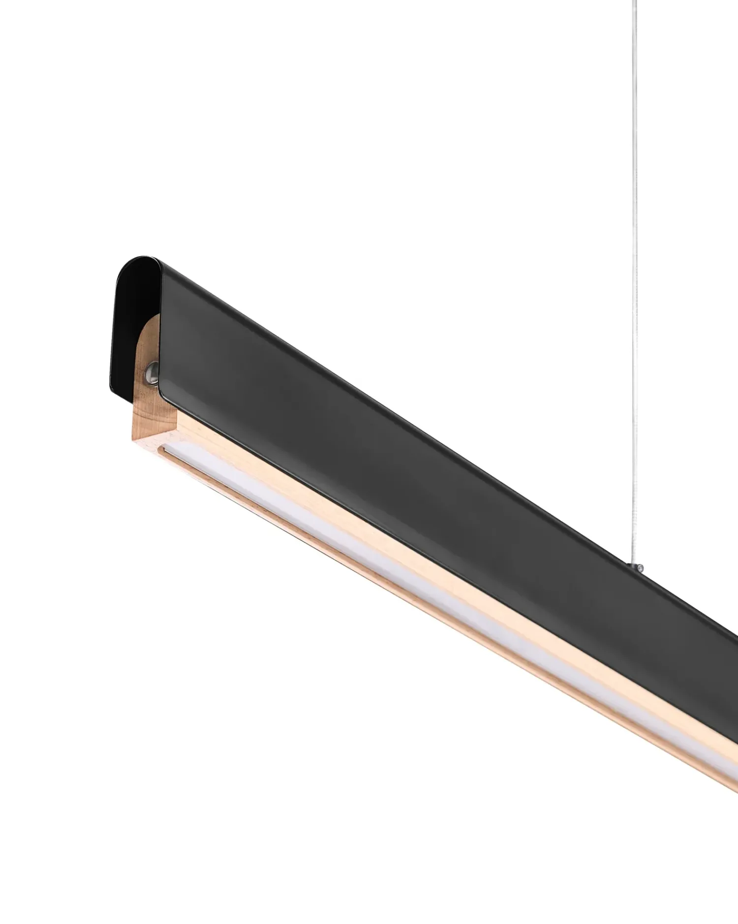 Outlet Beliani Lampadario a LED MARA Metallo Nero Marrone Nero