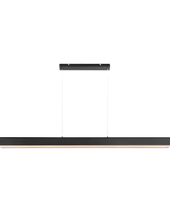Outlet Beliani Lampadario a LED MARA Metallo Nero Marrone Nero