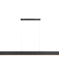 Outlet Beliani Lampadario a LED MARA Metallo Nero Marrone Nero